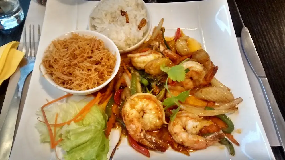 Fruits de Mer Et Riz Gluant